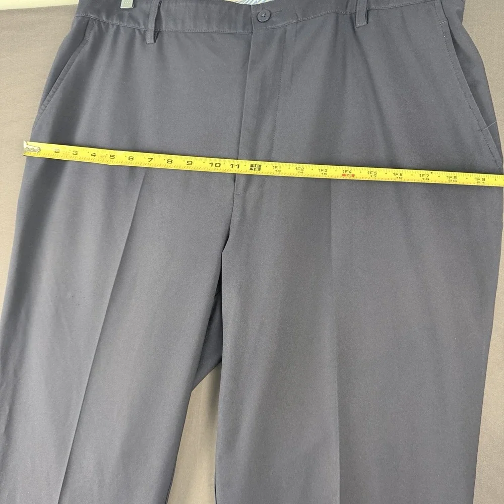 FootJoy Stretch Golf Pants Blue Solid Flat Front Classic Fit 34x32 Pockets